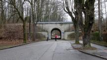 Blick auf die Wanderstrecke beim Tunnel der Mariazellerbahn 